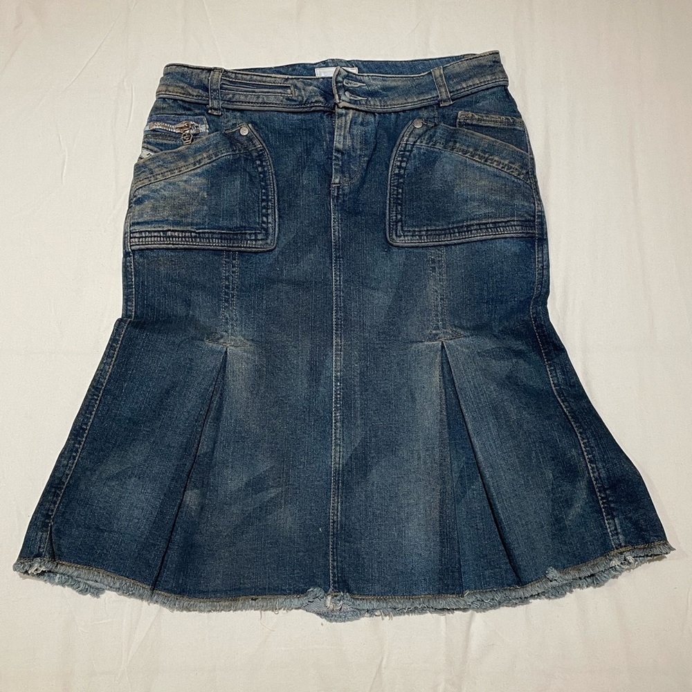 Vintage Diesel mermaid denim skirt